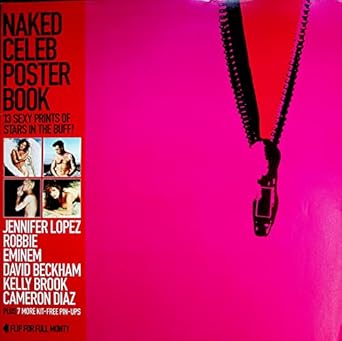 Naked Celeb Poster Book - Adult Magazine for Adults | Jennifer Lopez, Eminem, David Beckham, Cameron Diaz | Night Entert