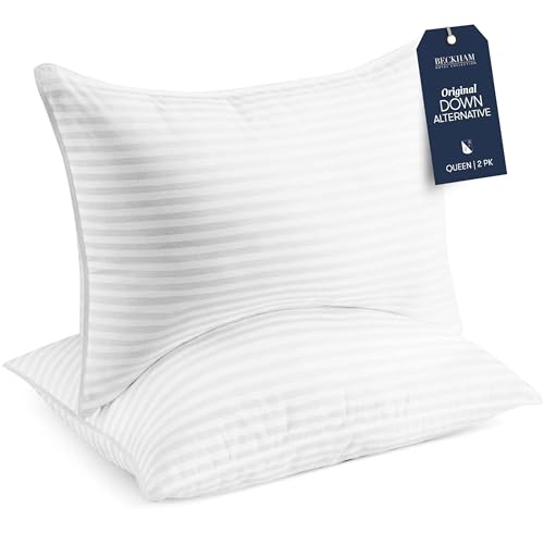 Beckham Hotel Collection Queen Size Down Alternative Pillows for King Sleepers
| Beckham Hotel Collection Queen Size Do