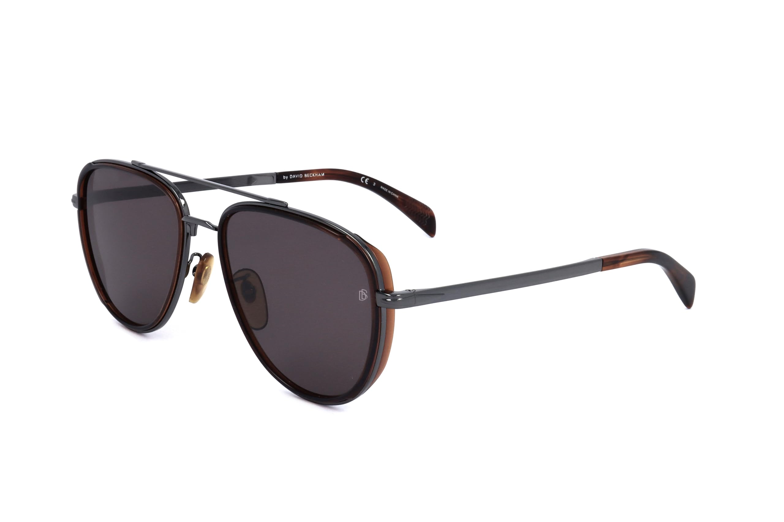 David Beckham DB 7068/G/S Dark Ruthenium/Dark Brown 58/18/145 Men's Sunglasses for Outdoor Adventurers