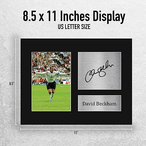 David Beckham England Gifts Signed Autograph Picture for Fans and Supporters - US Letter Size