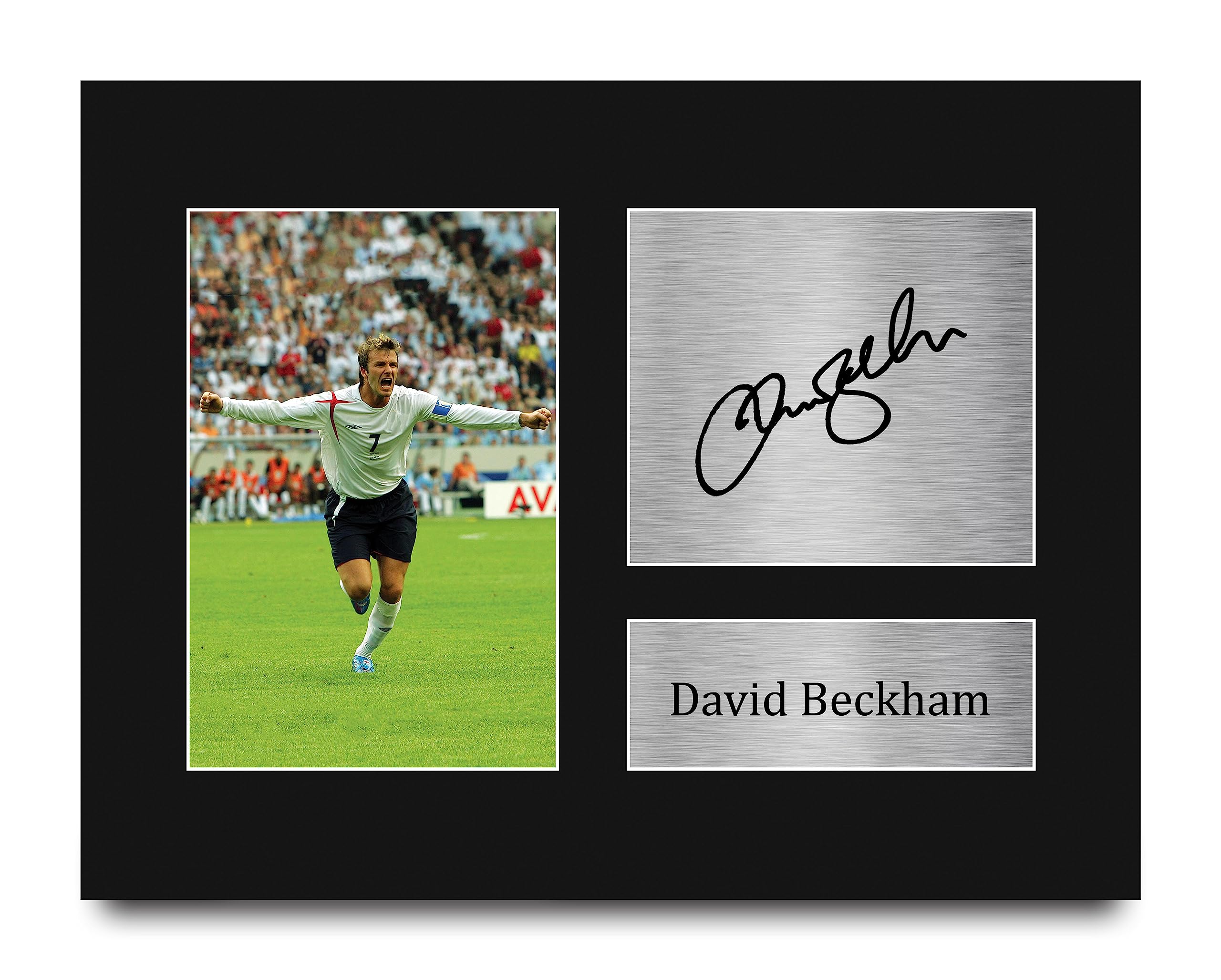David Beckham England Gifts Signed Autograph Picture for Fans and Supporters - US Letter Size