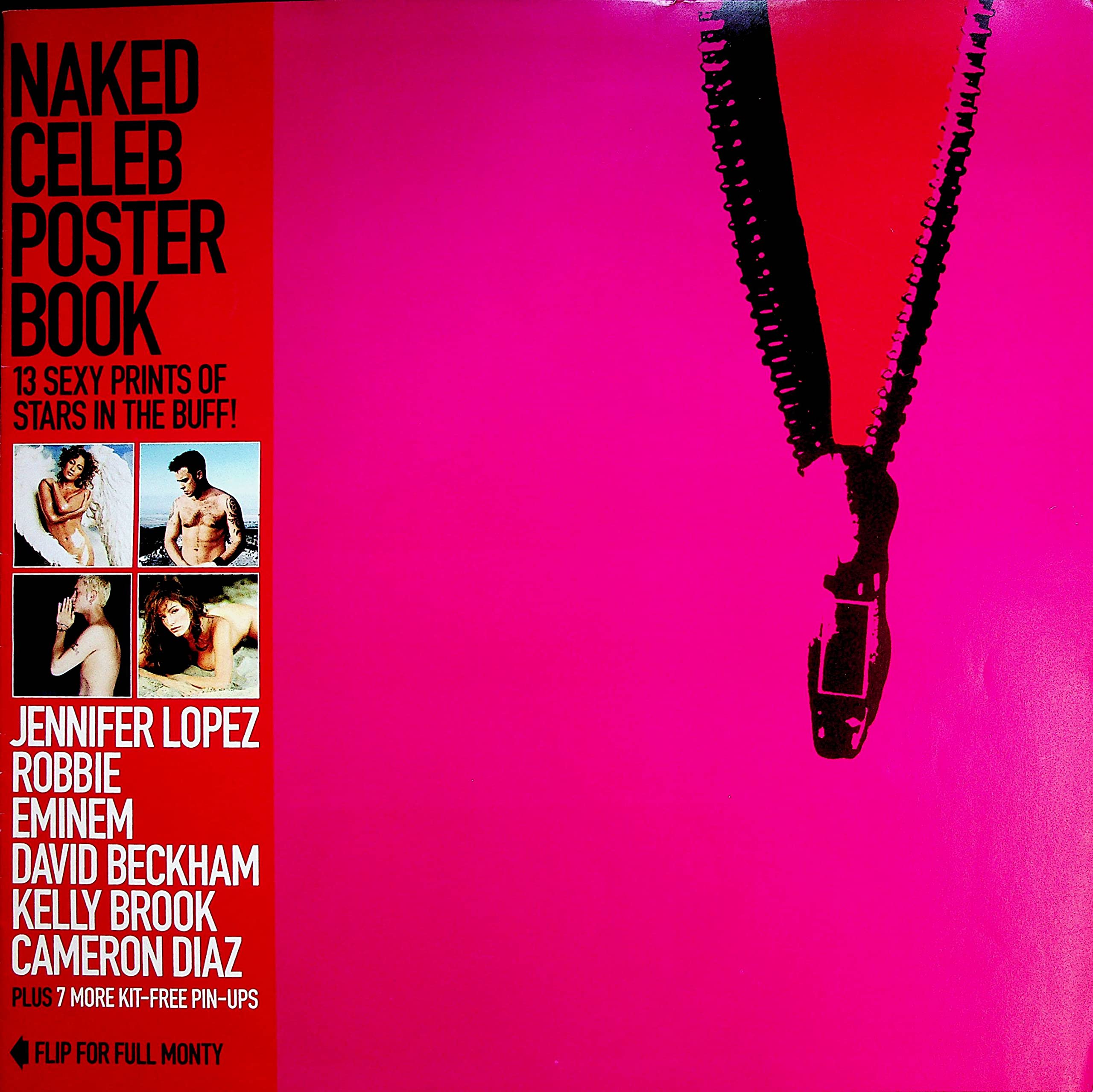 Naked Celeb Poster Book - Adult Magazine for Adults | Jennifer Lopez, Eminem, David Beckham, Cameron Diaz | Night Entert